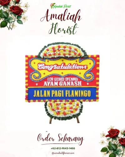 Bunga Papan Congratulation di Gunung Anyar Tambak